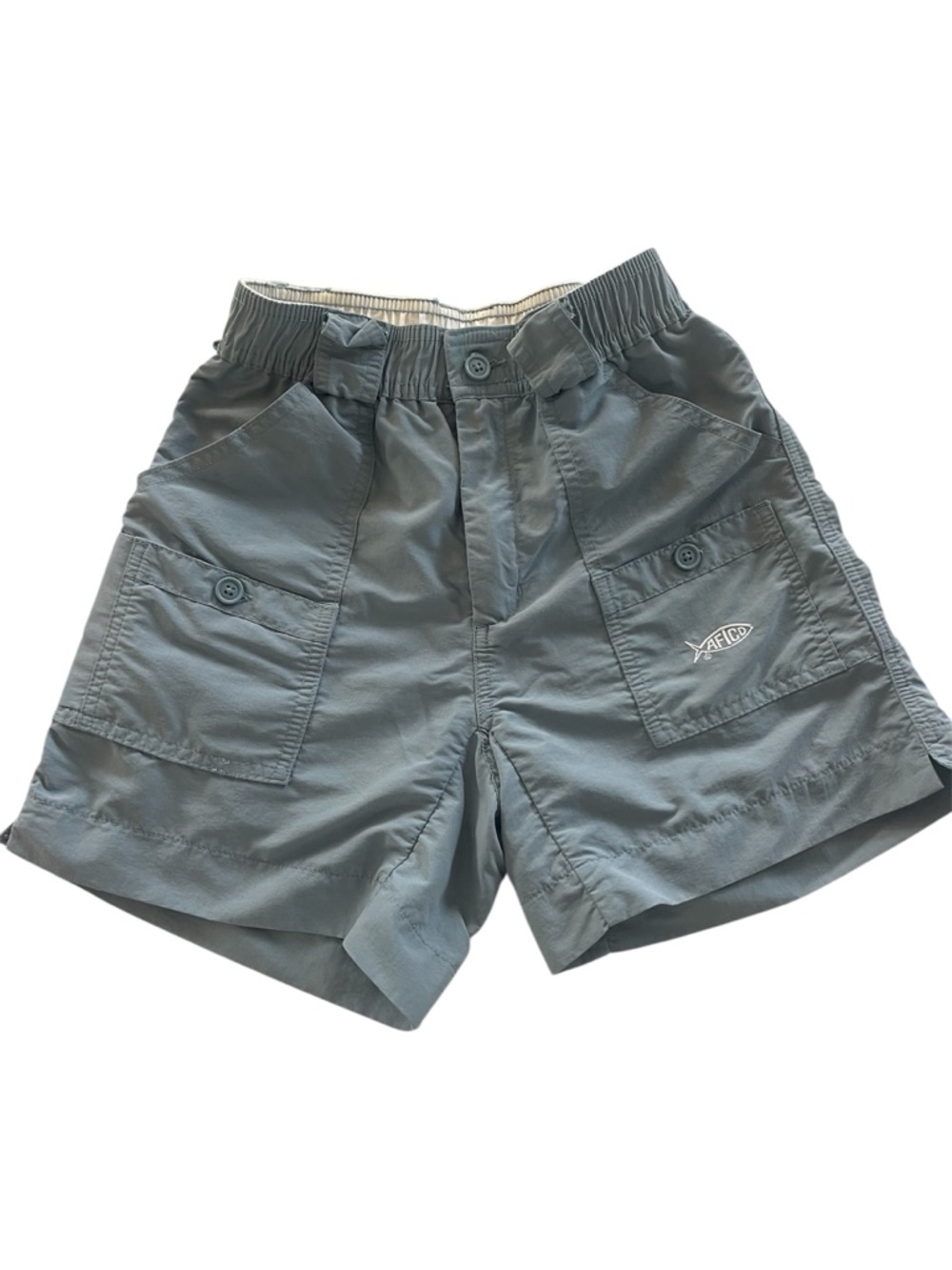 AFTCO Boys Original Fishing Shorts Blue 26 8 10